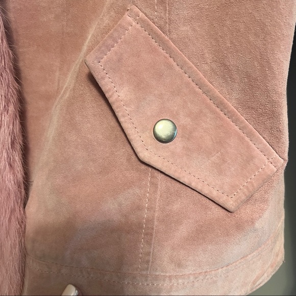 Vintage Suede and Fur Jacket with matching Sweater. Size Medium and So Cool! - Picture 13 of 13